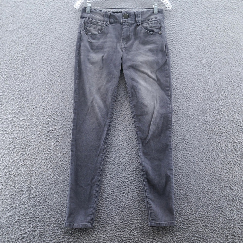 Democracy Absolution Womens Size 4 Gray Skinny Jeans Distressed Stretch